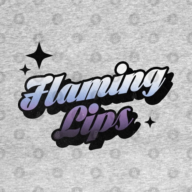 Flaming Lips - Retro Classic Typography Style by Decideflashy